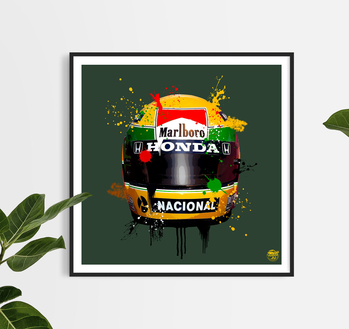 Ayrton Senna 1988 Helmet F1 print - Various Sizes. McLaren F1 gifts