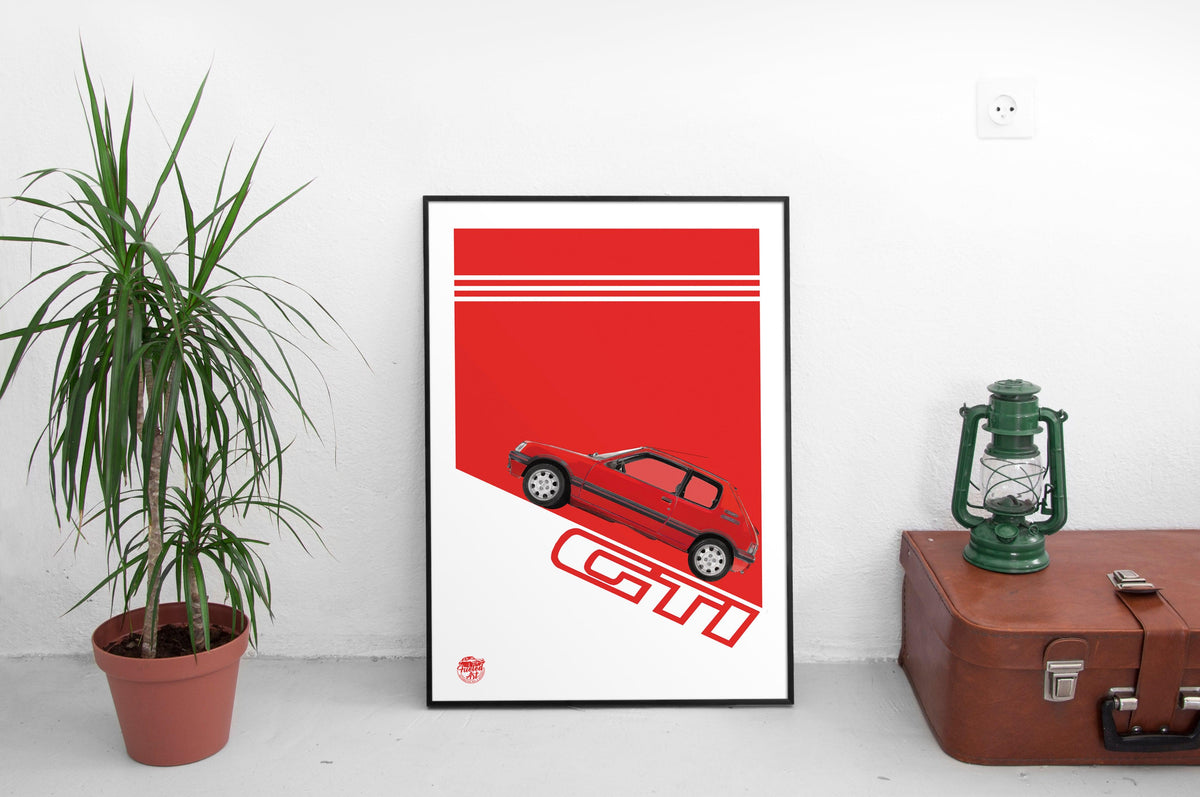 Poster « Peugeot 205 gti », par dareba | Redbubble Poster « Peugeot 205 gti », par dareba | Redbubble