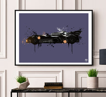Cargar imagen en el visor de la galería, Batman Batmobile print - Fueled.art
