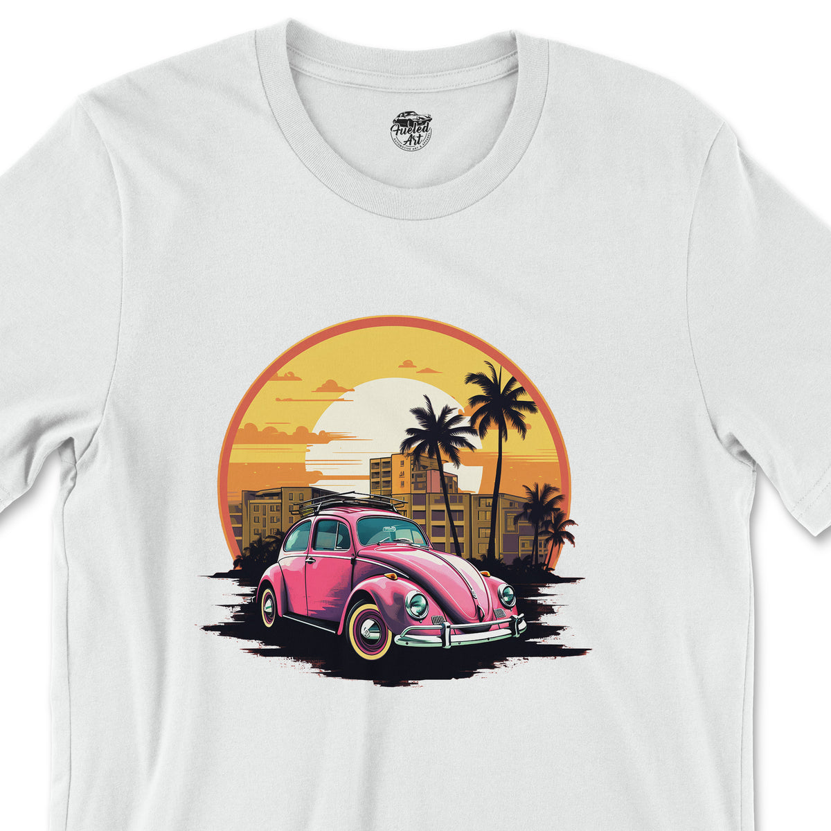 Classic VW Beetle - Premium Unisex Crewneck T-shirt. VW Apparel