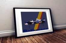 Cargar imagen en el visor de la galería, Damon Hill 1996 Williams FW18 F1 Print - Fueled.art