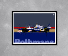 Carica l'immagine nel visualizzatore di Gallery, Damon Hill 1996 Williams FW18 F1 Print - Fueled.art