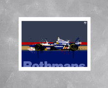 Carica l'immagine nel visualizzatore di Gallery, Damon Hill 1996 Williams FW18 F1 Print - Fueled.art