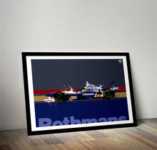Carica l'immagine nel visualizzatore di Gallery, Damon Hill 1996 Williams FW18 F1 Print - Fueled.art