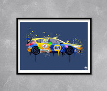 Charger l'image dans la visionneuse de la galerie,Dan Rowbottom 2023 Ford Focus ST BTCC Print - Fueled.art