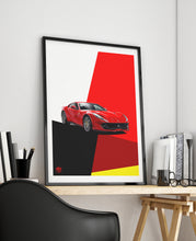 Cargar imagen en el visor de la galería, Ferrari 812 Superfast print - Fueled.art