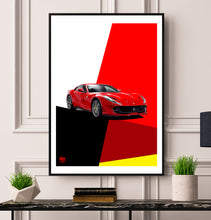 Cargar imagen en el visor de la galería, Ferrari 812 Superfast print - Fueled.art