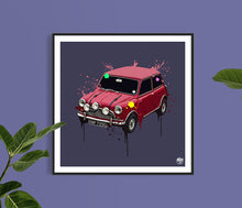Load image into Gallery viewer, The Italian Job Mini Cooper print - Fueled.art