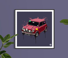 Load image into Gallery viewer, The Italian Job Mini Cooper print - Fueled.art