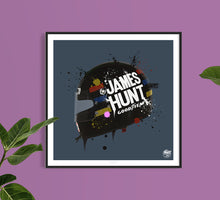 Load image into Gallery viewer, James Hunt 1976 Helmet F1 print - Fueled.art