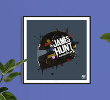 Load image into Gallery viewer, James Hunt 1976 Helmet F1 print - Fueled.art