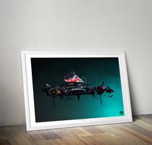 Load image into Gallery viewer, Lewis Hamilton 2024 Mercedes W15 F1 Print - Fueled.art