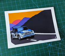 Load image into Gallery viewer, MG Metro 6R4 Group B print - Fueled.art