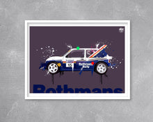 Load image into Gallery viewer, MG Metro 6R4 Group B print - Fueled.art