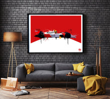 Carica l'immagine nel visualizzatore di Gallery, Ayrton Senna McLaren MP4/4 F1 print by Fueled.art