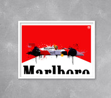 Carica l'immagine nel visualizzatore di Gallery, Ayrton Senna McLaren MP4/4 F1 print by Fueled.art