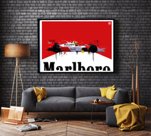 Carica l'immagine nel visualizzatore di Gallery, Ayrton Senna McLaren MP4/4 F1 print by Fueled.art