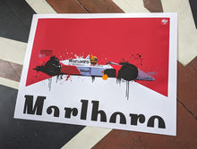 Carica l'immagine nel visualizzatore di Gallery, Ayrton Senna McLaren MP4/4 F1 print by Fueled.art