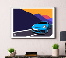 Load image into Gallery viewer, Porsche 911 991 GT3 Print - Fueled.art