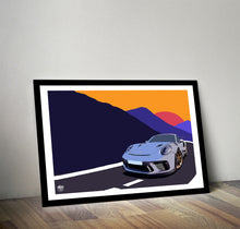 Load image into Gallery viewer, Porsche Cayman 718 GT4 RS Print - Fueled.art