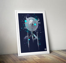 Load image into Gallery viewer, Star Trek USS Enterprise print - Fueled.art