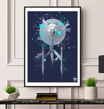 Load image into Gallery viewer, Star Trek USS Enterprise print - Fueled.art