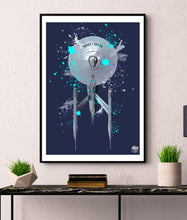 Load image into Gallery viewer, Star Trek USS Enterprise print - Fueled.art