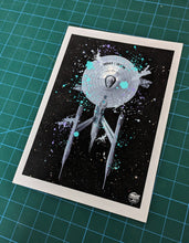 Load image into Gallery viewer, Star Trek USS Enterprise print - Fueled.art