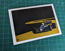 Lade das Bild in den Galerie-Viewer, Ayrton Senna 1985 Lotus 97T F1 Print - Fueled.art