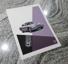 Load image into Gallery viewer, Aston Martin DB5 print - Fueled.art