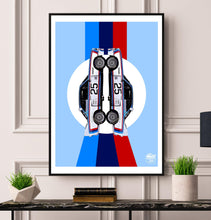 Load image into Gallery viewer, BMW CSL Print - Blue - Fueled.art