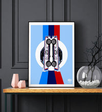 Load image into Gallery viewer, BMW CSL Print - Blue - Fueled.art