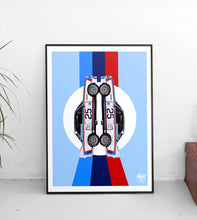 Load image into Gallery viewer, BMW CSL Print - Blue - Fueled.art