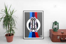 Load image into Gallery viewer, BMW CSL Print - Grey - Fueled.art