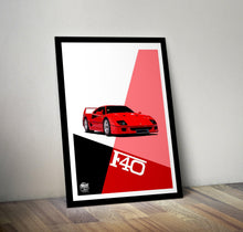 Load image into Gallery viewer, Ferrari F40 Print - Fueled.art