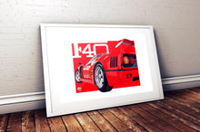 Load image into Gallery viewer, Ferrari F40 Print - Fueled.art