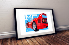 Load image into Gallery viewer, Ferrari F40 Print - Fueled.art
