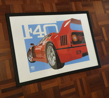 Load image into Gallery viewer, Ferrari F40 Print - Fueled.art