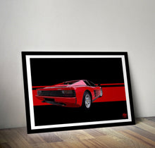 Load image into Gallery viewer, Ferrari Testarossa Print - Fueled.art