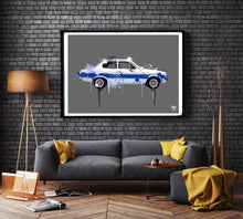 Load image into Gallery viewer, Ford Escort Mk1 RS2000 Print - Fueled.art