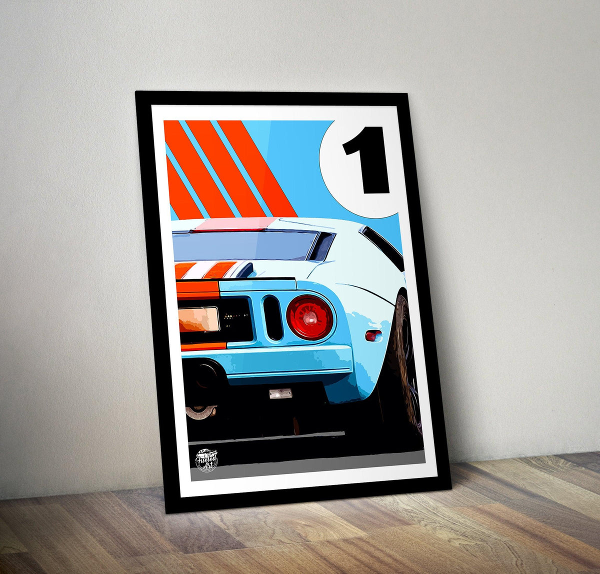 Ford GT print - Various Sizes. Ford GT40 wall art, Ford GT poster ...