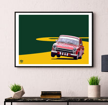 Carica l'immagine nel visualizzatore di Gallery, Ford Lotus Cortina print - Fueled.art