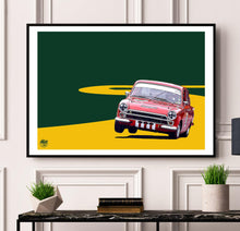 Carica l'immagine nel visualizzatore di Gallery, Ford Lotus Cortina print - Fueled.art