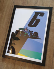 Load image into Gallery viewer, George Russell 2022 Mercedes F1 Print - Fueled.art