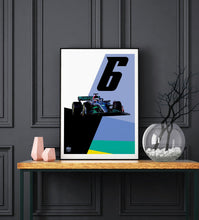 Load image into Gallery viewer, George Russell 2022 Mercedes F1 Print - Fueled.art