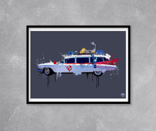Load image into Gallery viewer, Ghostbusters Ecto 1 Print - Fueled.art