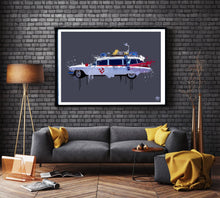 Load image into Gallery viewer, Ghostbusters Ecto 1 Print - Fueled.art