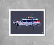 Load image into Gallery viewer, Ghostbusters Ecto 1 Print - Fueled.art