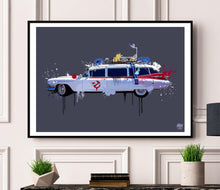 Load image into Gallery viewer, Ghostbusters Ecto 1 Print - Fueled.art