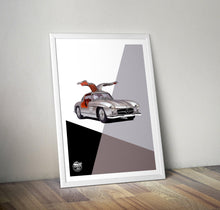 Carica l'immagine nel visualizzatore di Gallery, Mercedes-Benz 300SL Gullwing print - Fueled.art